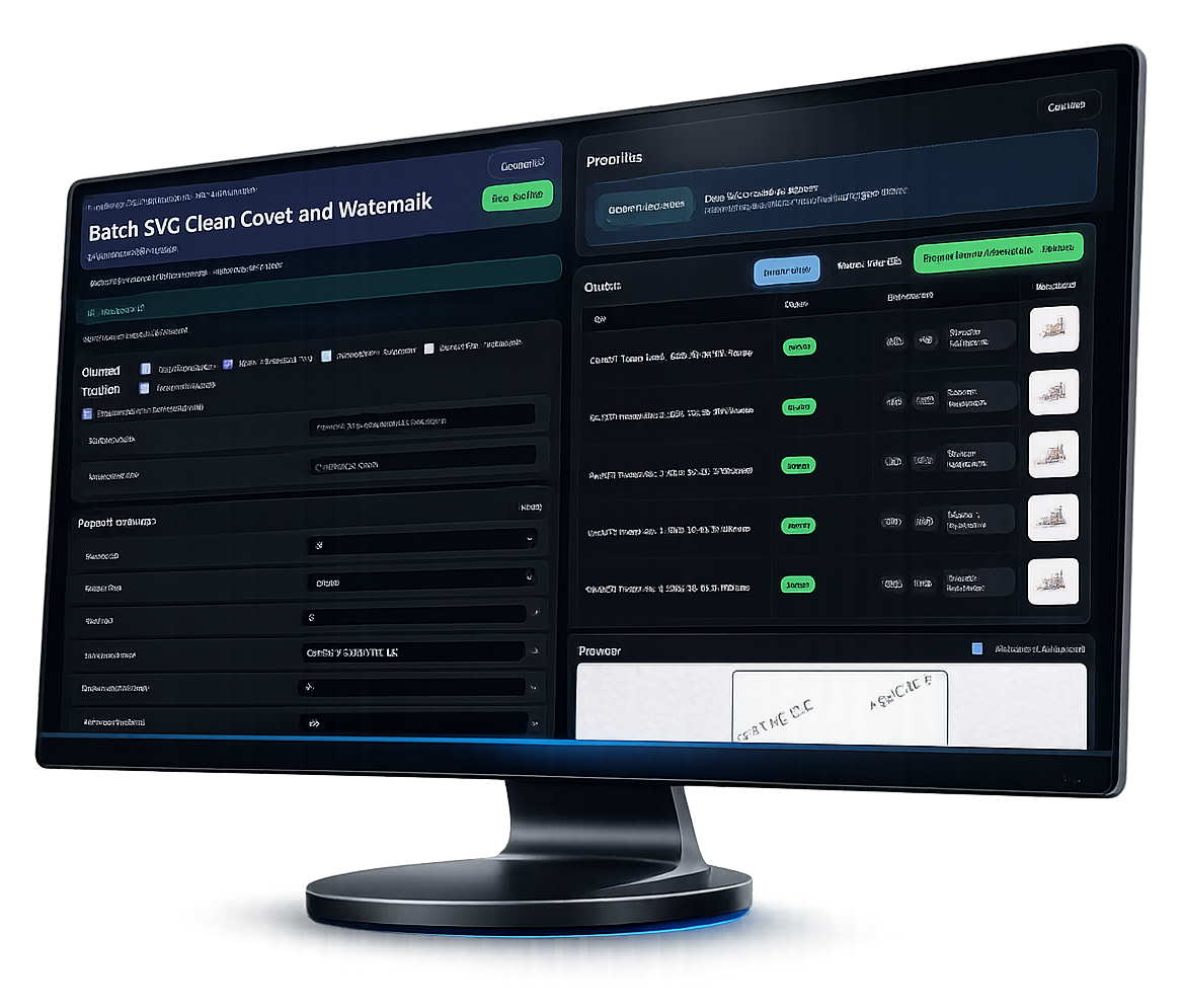 Batch SVG Cleaner interface